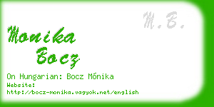 monika bocz business card
